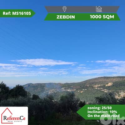 A Unique piece of Land in Zebdine ارض في زبدين مع اطلالة