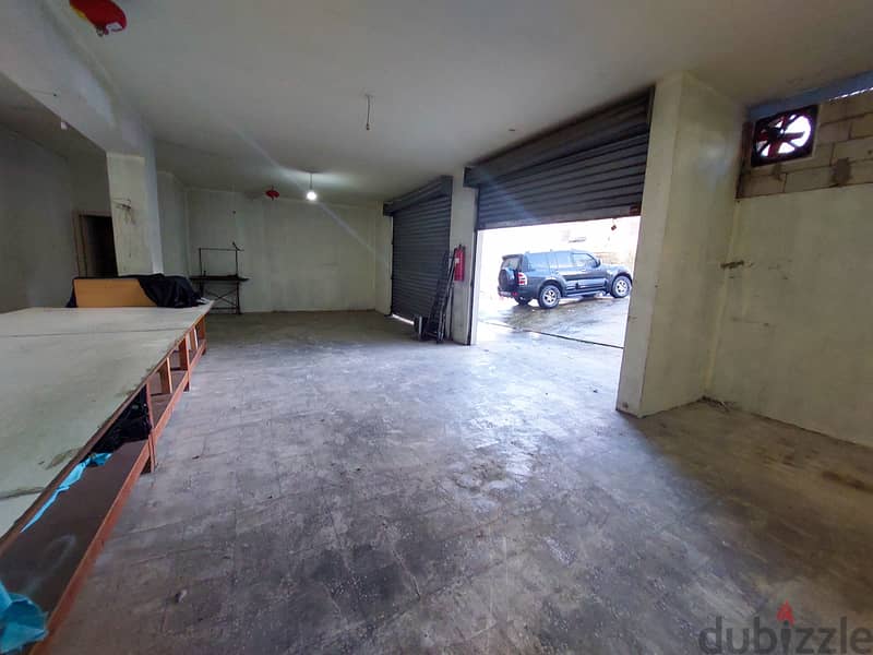 420 SQM Prime Location Used Warehouse in New Rawda, Metn 0