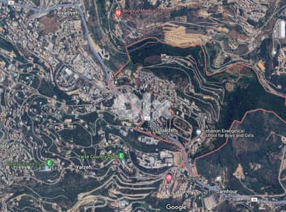 1000m2 land+open view for sale in Louayze/Baabda- أرض للبيع في لويزة