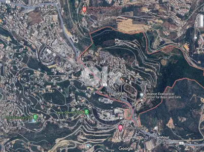 1000m2 land+open view for sale in Louayze/Baabda- أرض للبيع في لويزة