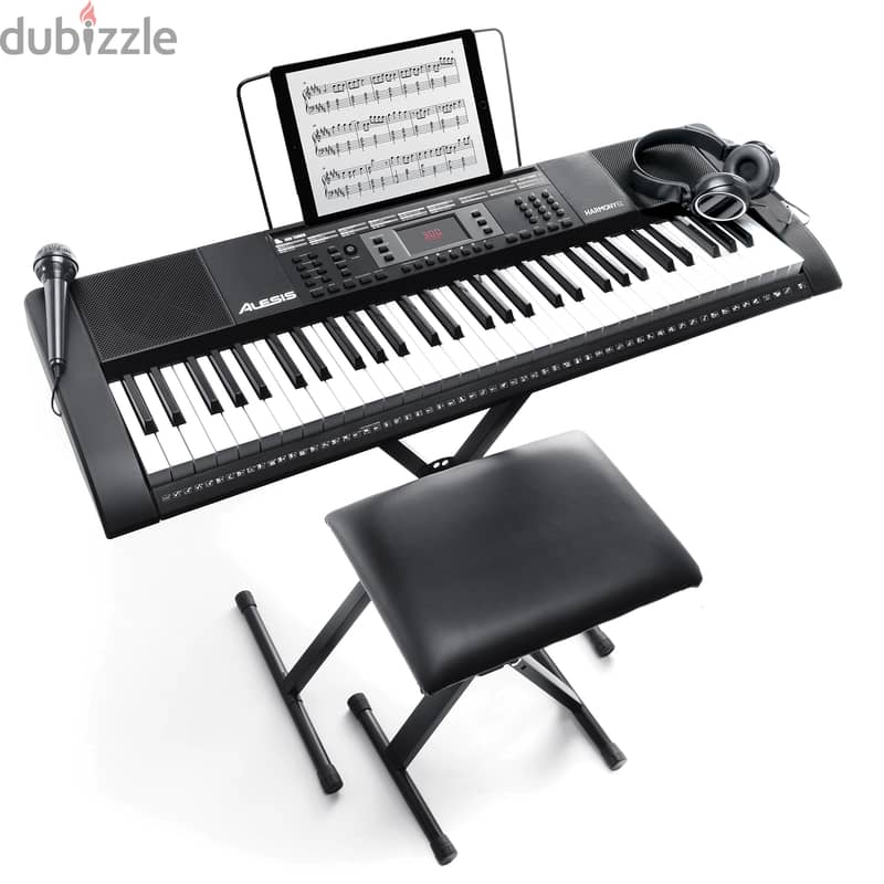 Alesis Harmony 61 Pro 61-Key Portable Arranger Keyboard full package 0