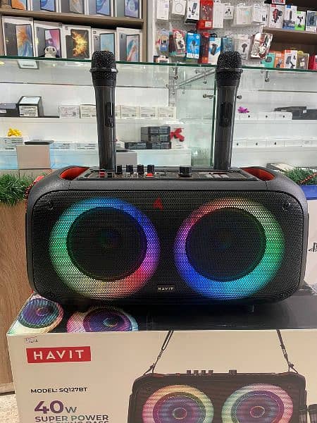 KARAOKE SPEAKER WITH 2 MICROPHONES HAVIT 0