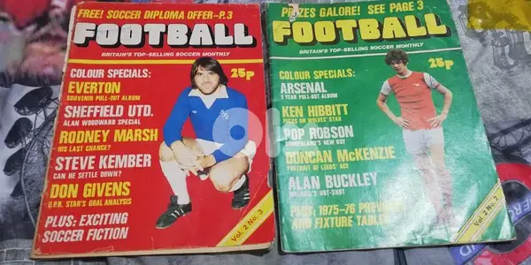very old football  magazine from England
