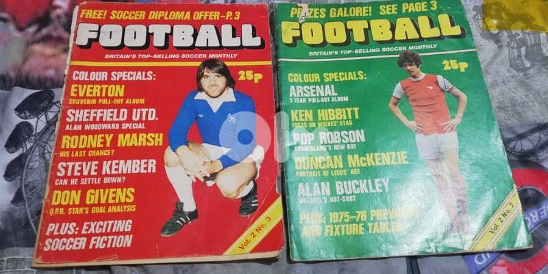 very old football  magazine from England 0