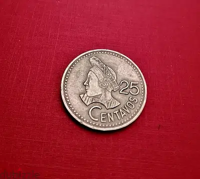 1986 Guatemala 25 Centavos