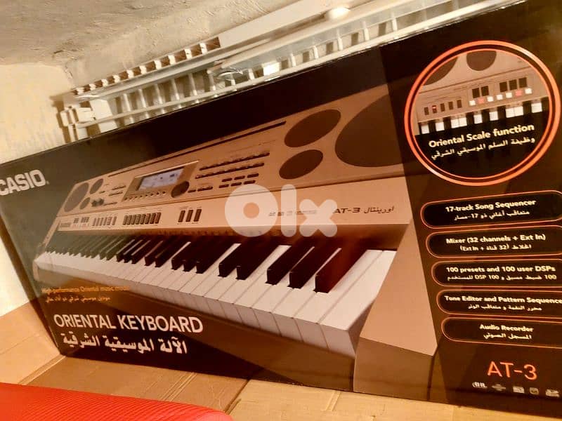 Piano casio english and arabic +stand 1