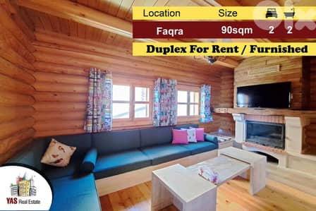 Faqra 90m2 | 40m2 Terrace | Duplex Log House | Chalet | Rent |DA | Faqra 90m2 | 40m2 Terrace | Duplex Log House | Chalet | Rent |DA |