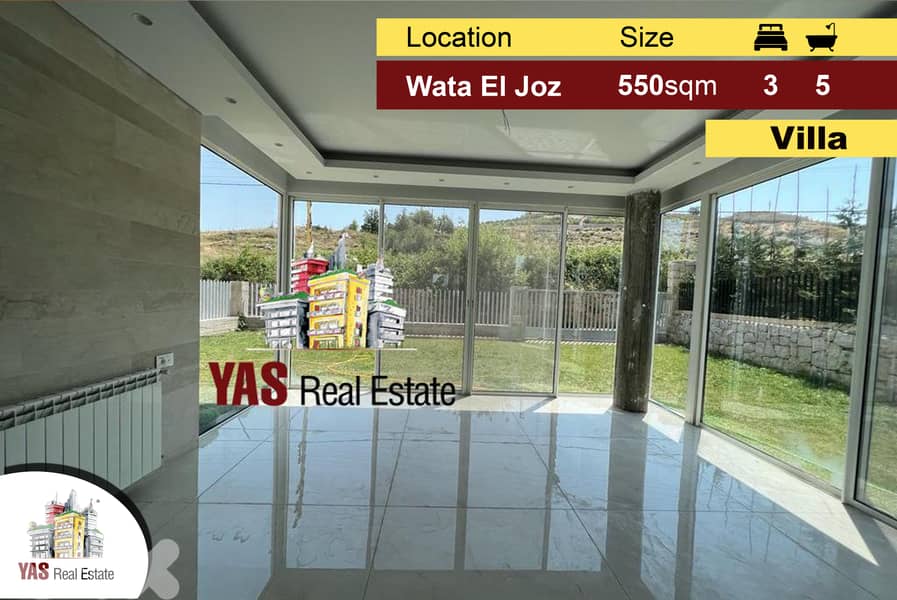 Wata El Joz | 550m2 Villa / Townhouse | High-End |Faitroun Borders| 0