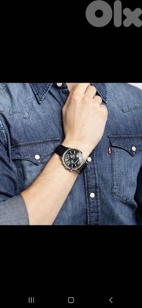 Emporio Armani original watch chronographe black 0