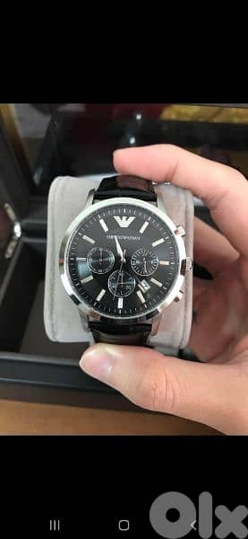 Emporio Armani original watch chronographe black 1