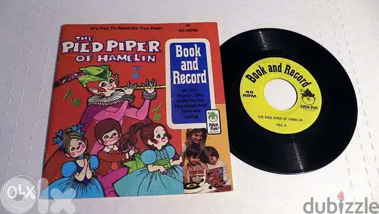 the pied piper vintage book & record 1971