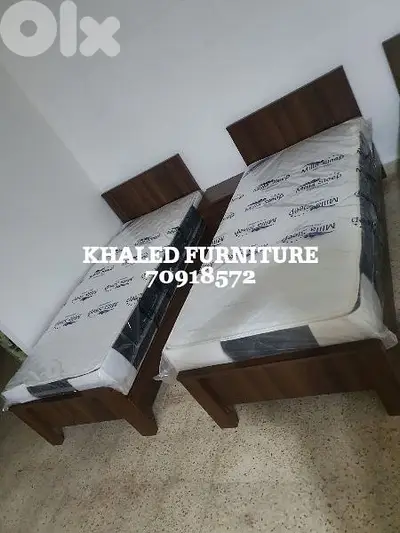 تختين مفرد 90cm مع فرشات طبية جديدة من المعمل