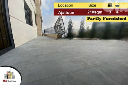 Ajaltoun 210m2 |65m2 Terrace | Partly Furnished | Super Luxurious | PJ