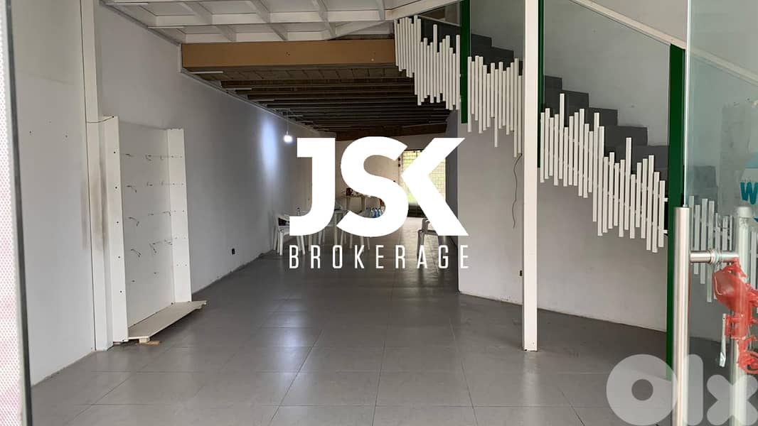 L14155-Spacious Shop With Mezanine for Rent In Mansourieh 0