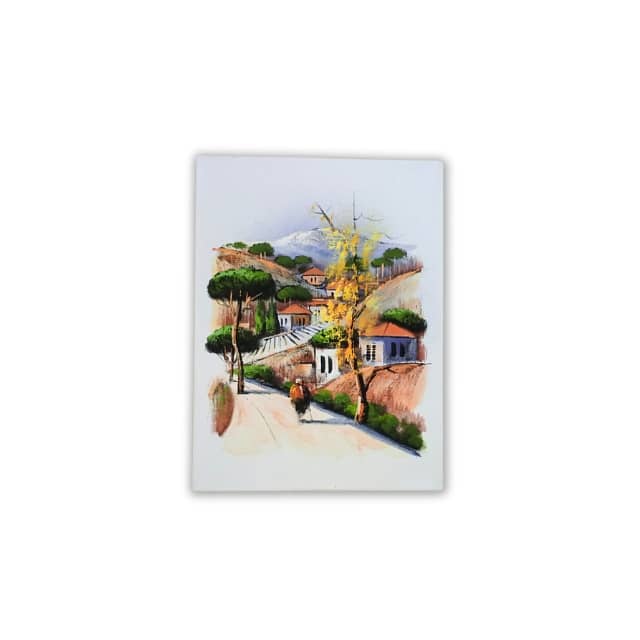 Countryside Walk Canvas Painting, 40x30 Wall Art 0