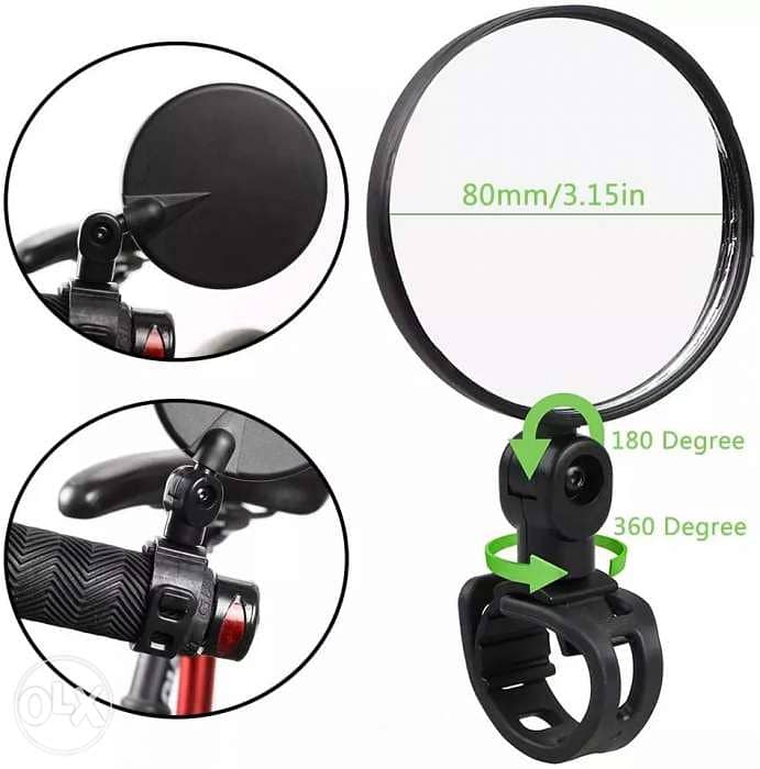 2 pcs Forbestcy Bicycle Rear View mirror 360° for 4$ 1