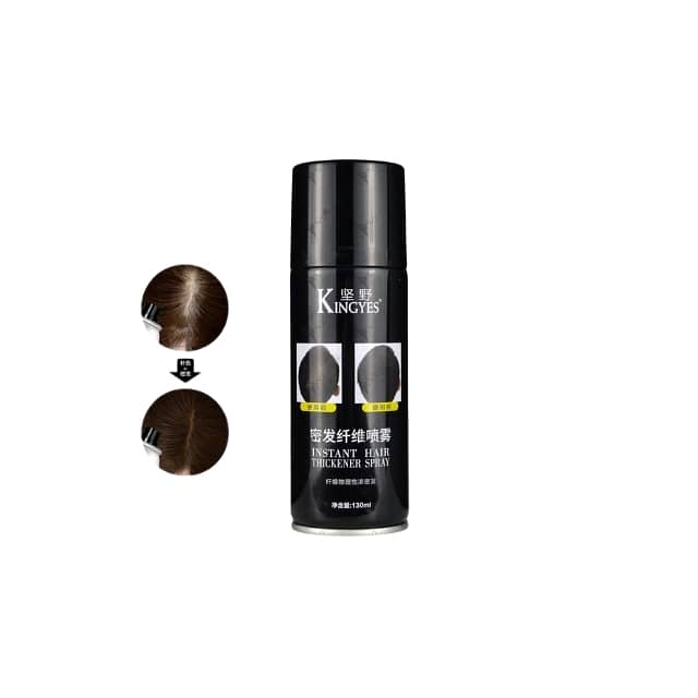Kingyes Hair Thickener Spray for Fuller Black/Brown Hair 0