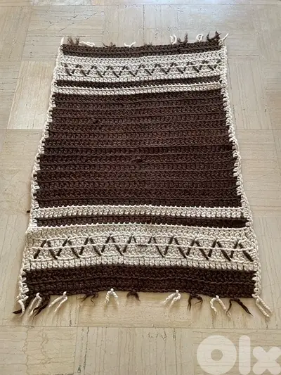 85x130cm Tapis crochet fait main