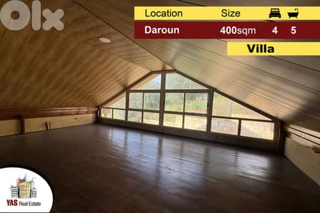 Daroun 400m2 | 50m2 Garden |Villa | Panoramic View | New | High-End |
