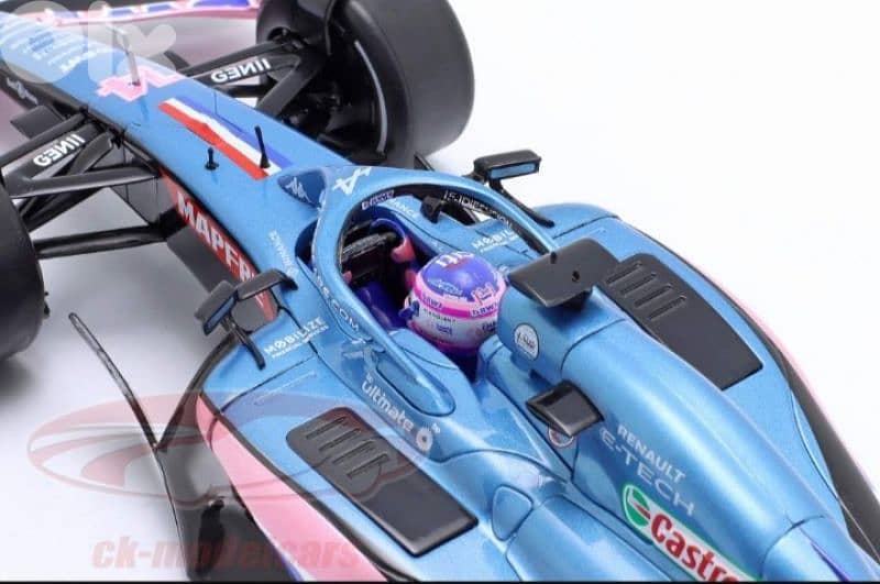 F. Alonso Alpine A522 (GP Monaco '22) diecast car model 1;18. 4