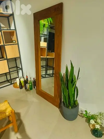 mirror walnut color مراية لون جوزي