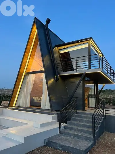 manufacture A SHAPE PREFAB HOUSE all size all design SPECIAL PRICE
