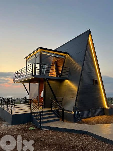 manufacture A SHAPE PREFAB HOUSE all size all design SPECIAL PRICE 2