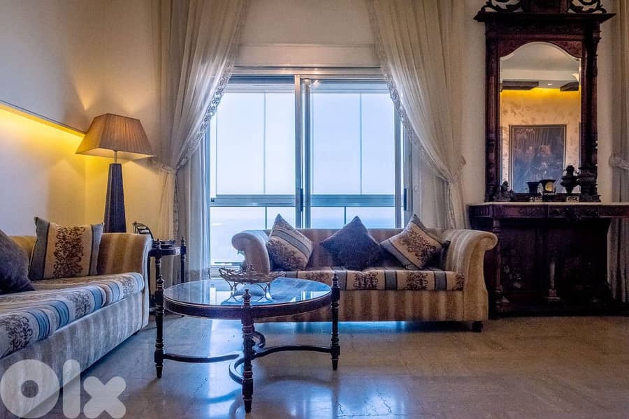 FULLY FURNISHED IN KFARHBAB (220SQ) WITH PANORAMIC SEA VIEW , (KF-108) 0