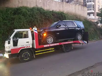 بلاطة لنقل السيارات المتضررة من الحوادث