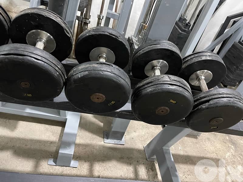 serie dambels 140 kg 7.5 tll 20 used 4