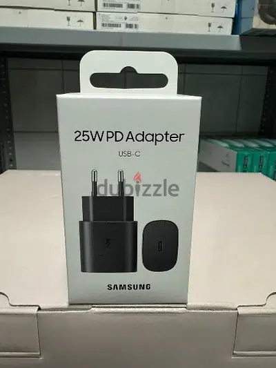 Samsung 25w pd adapter usb-c 2 pin black last 8$
