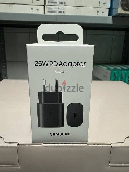 Samsung 25w pd adapter usb-c 2 pin black last 8$ 0
