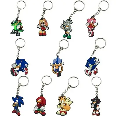Sonic The Hedgehog Character Keychain - Many Models