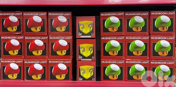 Super Mario Bros Mushroom 1UP Question Block Rechargeable Light