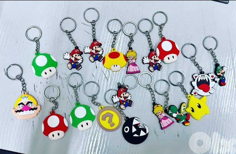 Super Mario Bros Keychain Keychains - Many Models 0