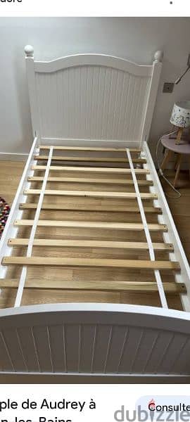 2 single beds  1m )Pottery barn very solid  wood 3