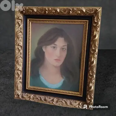 A late 19th. century French Pastel portrait by Balint