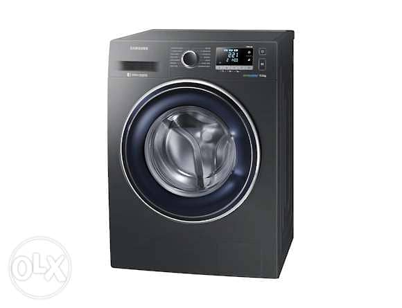 Samsungغسالة ٨،٩ كيلو  Eco bubble 9 ,8 kg Silver 2