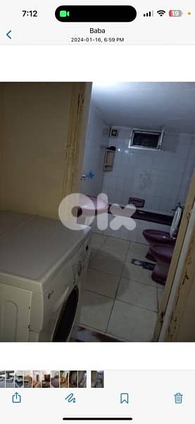 شقة مفروشة في خلدة. تناسب طلاب الجامعة الاسلامية.  غرفتين نوم. حمامين