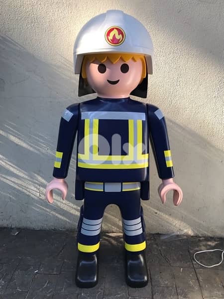 orginal playmobile fire man 0