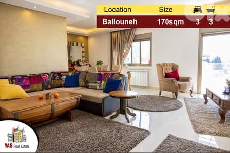 Ballouneh 170m2 | Luxury | Catch | Panoramic View | Prime |