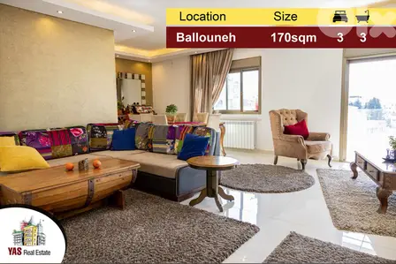 Ballouneh 170m2 | Luxury | Catch | Panoramic View | Prime |