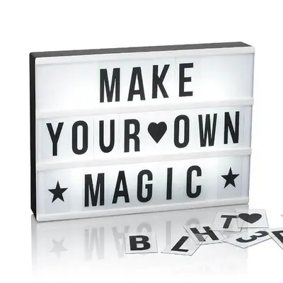 led light letter box with 175pc