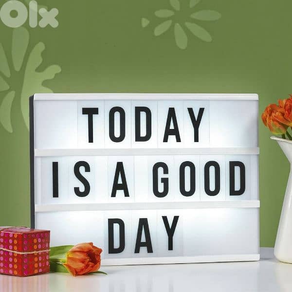led light letter box with 175pc 2