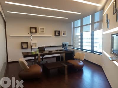 235 Sqm | Fully Furnsihed Office For Rent With Sea View In Achrafieh