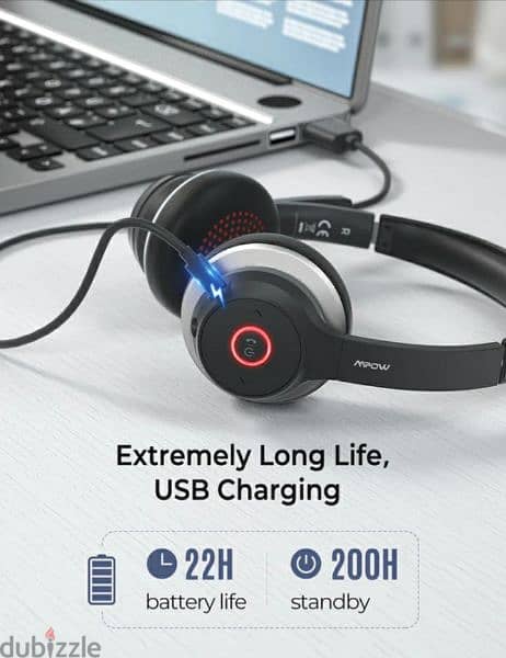 MPOW  HC5 BLUETOOTH headset for call & music+ microphone /4$ delivery 0