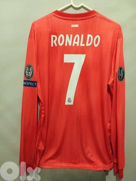 Real Madrid Ronaldo Football third long sleeve Shirt 0