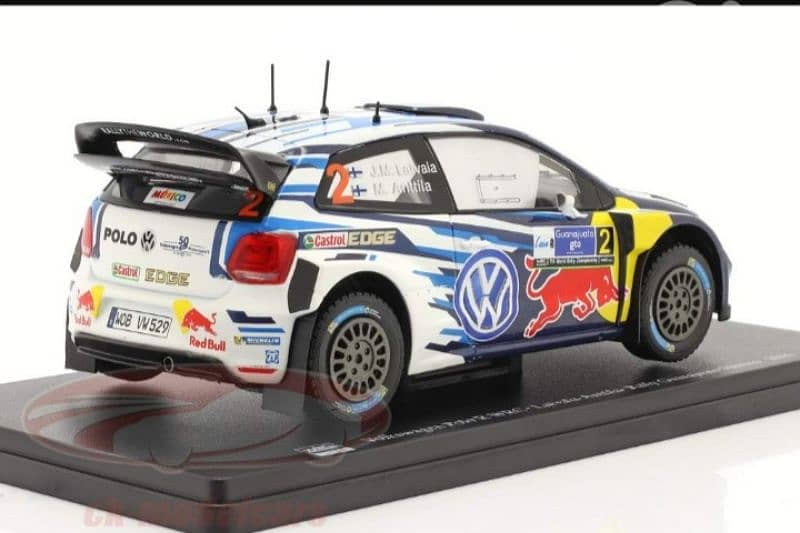 VW Polo R WRC (Rally Mexico 2016) diecast car model 1:24. 3