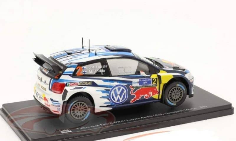 VW Polo R WRC (Rally Mexico 2016) diecast car model 1:24. 4