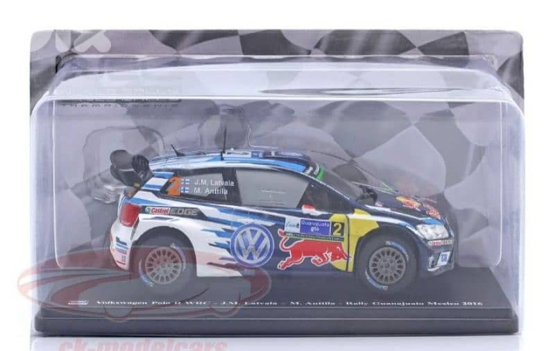 VW Polo R WRC (Rally Mexico 2016) diecast car model 1:24. 5